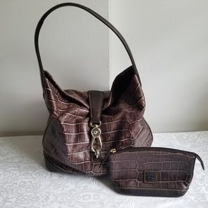 Dooney & Bourke Hobo Bag with Cosmetic Bag